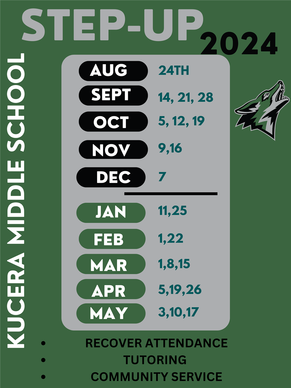  Step up dates